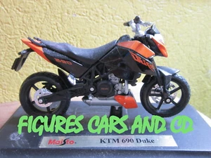 MOTO 1/18 KTM DUKE 690 MAISTO SOCLE EXPOSITION - Imagen 1 de 1