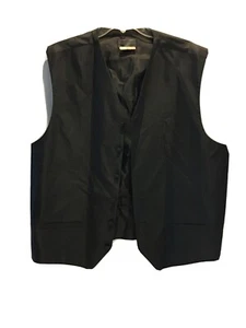 116 PRONTO UMO Men's Black And Silver Geometric Pattern Dress Vest Size XL - Picture 1 of 6