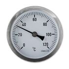 Durable Stainless Steel Mountable Thermometer Perfect for Pot Grill Smokehouse