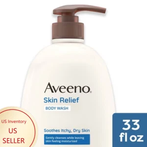 Aveeno Active Naturals Skin Relief Body Wash, Fragrance Free, 33 oz - Picture 1 of 11