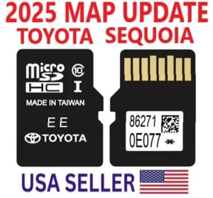 TOYOTA SEQUOIA GPS UPDATE 2025 NAVIGATION MICRO SD CARD OEM 86271 0E077 USA/CA - Picture 1 of 2