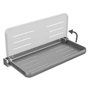RV Aluminum Foldable Shelf Wall Mounted Floating Shelf for Camper Bathroom - Picture 1 of 8