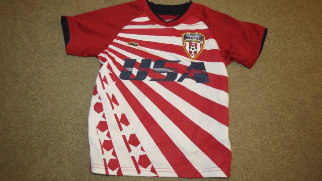 SoCute просто для спорта США патриотический красный белый синий ltwt рубашка - дети мальчиков S 4 - Изображение 1 из 1