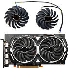 1 Pair Graphics Card Cooling Fan Unit For Msi Rx6600 8Gb Armor V1 Pld09210s12hh
