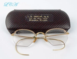 Gafas antiguas ANACONDA MONTANA en estuche original L. Dunlap, publicidad MD - Imagen 1 de 4