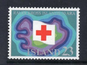 ICELAND MNH 1975 SG540 50o Anv de la Cruz Roja Icelandic - Imagen 1 de 1