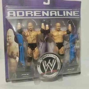 WWE Jakks 2006 Adrenaline Series 21 Jake & Jesse Gymini Twin-Pack Signed - Picture 1 of 4