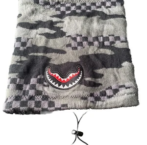 SPRAYGROUND 3 A.M. Never Sleep Neck Warmer Limited Edition Gray Camo Checkered - Picture 1 of 7
