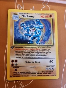 Machamp - 8/102 - Lightly Played / Englisch / 1st Edition Holofoil - Bild 1 von 11