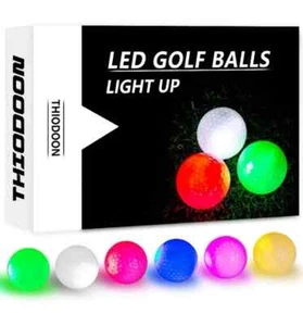 Juego de pelotas de golf nocturnas THIODOON que brillan en la oscuridad LED - Imagen 1 de 7