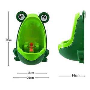 Kids Urinal Frog Cartoon Design Boys Toilet Potty Training Urinal Wall-Mounted - Picture 1 of 8