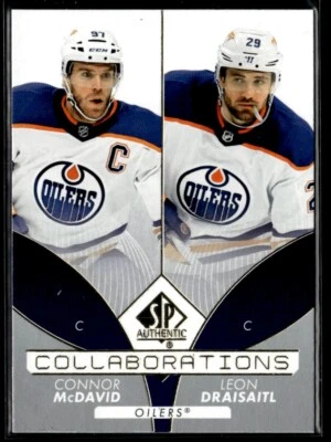 2022-23 SP Authentic Collaborations Connor McDavid / Leon Draisaitl #C-1 - Image 1 of 2