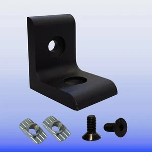Winkel 30x40 Nut 8 Aluminium schwarz eloxiert Bosch kompatibel  mit Befestigung - Bild 1 von 13
