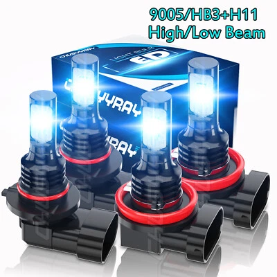 For Kenworth T370 T660 T680 T880 Truck 2014-2020 LED Headlights Hi/Low Bulbs Kit - Image 1 of 4