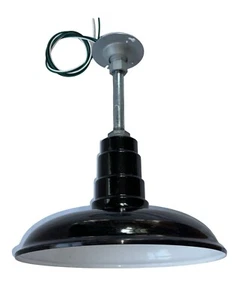 Smoot Holman 14" Porcellana Fienile Nero Industriale Smalto Chiaro Vintage "B" - Foto 1 di 21