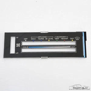 NEW 78-88 Monte Carlo A/C Heater Control LENS El Camino Malibu 86 Malibu Paper - Picture 1 of 5