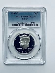 1997-S Kennedy Silver Half Dollar PCGS PR69DCAM - Picture 1 of 12