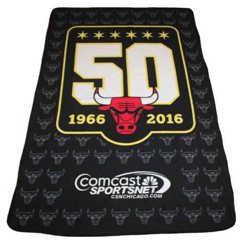 Chicago Bulls 50th Anniversary throw blanket (54"x36") 1966-2016 Cover