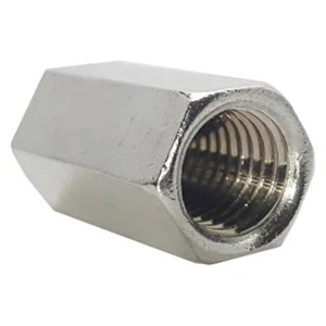 3/8-24 Rod Coupling Nuts Hex Extension Stainless Steel Qty 10 - Picture 1 of 7