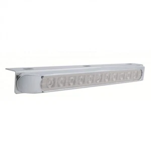 17 5/16" Light Bracket w/ 11 LED 17" Light Bar & Bezel - Amber LED/Clear Lens - Bild 1 von 5