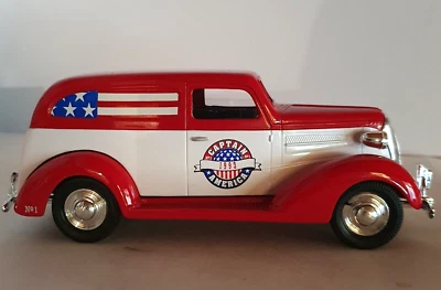 Chevy 1937 sedán banco de entrega en tema Capitán América, escala 1:25 # 15012 Foto 1 de 4