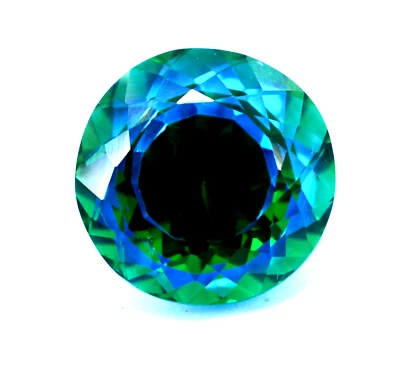 31.10 Ct Natural Pitambari Sapphire Bi-Colour Round Cut GIE Certified Gemstone - Image 1 of 4