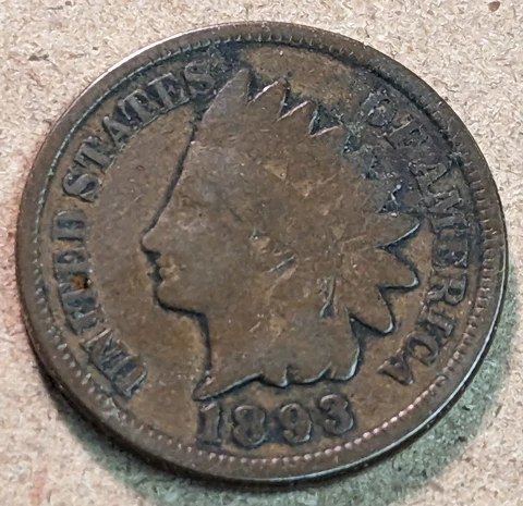1893 Indian Head Penny Cover