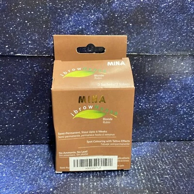 MINA ibrow Henna Blonde Kit - Semi Permanent- Stays Up To 6 Weeks - Image 1 of 4