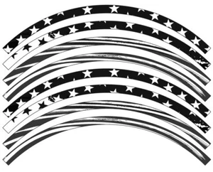 MERICA RIM PROTECTOR DECALS Senge Graphics - Picture 1 of 23