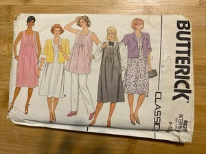 Vintage  80’s Butterick Pattern 6628 Maternity Wardrobe Misses Size 8-10-12 - Picture 1 of 3
