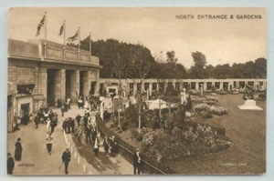 POSTCARD North entrance and gardens, British Empire exhibition. Campbell Grey - Picture 1 of 2