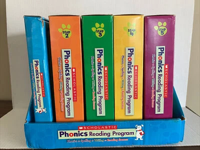 Scholastic Phonics Reading Program Steps 2-5 Workbooks Sealed Incomplete - Image 1 of 4