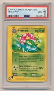 PSA 10 Pokemon Expedition Base Set Rare Venusaur 67/165 GEM MINT Condition!! - Picture 1 of 2