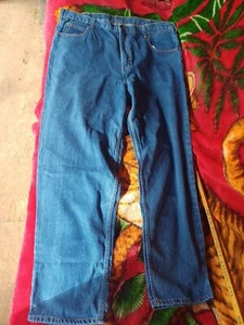 Open Trails Mens Jeans 42x32 Straight Leg Denim Medium Wash Blue  - Picture 1 of 6