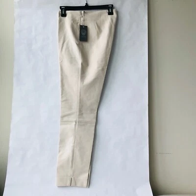 Pantalones al tobillo Vince Camuto con cremallera lateral beige fresco talla 8 Foto 1 de 4