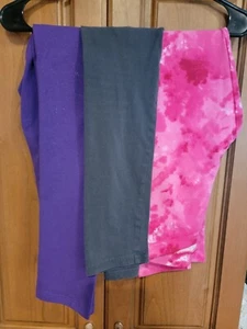 Girls Clothes size 10/12 leggings Pink Purple Gray Old Navy Members Mark Lot - Picture 1 of 10