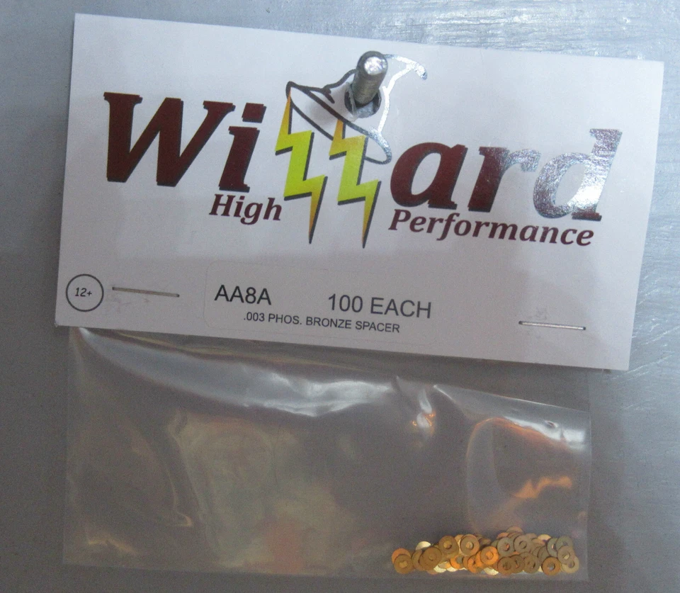 PAQUETE WIZZARD "NUEVO" .003 PHOS. ESPACIADORES BRONCE AA8A (100) Foto 1 de 1