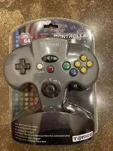 Tomee Controller for N64 New Sealed Gray 6ft Cable Included - Picture 1 of 5