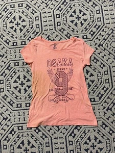h&m girls pink osaka brand speed short sleeve t-shirt. Size X-large - Picture 1 of 12