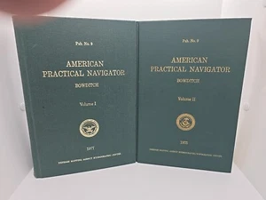 American Practical Navigator Volumes I & II Nathaniel Bowditch Books 1970's - Picture 1 of 10