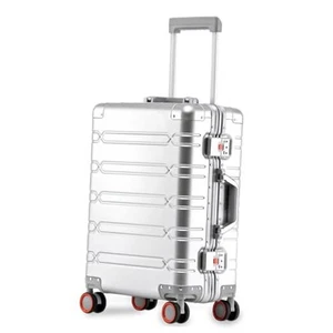 All Aluminum Carry On Luggage 22x14x9 Airline 20inch Silvery - Picture 1 of 7