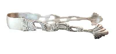 Pinzas de azúcar antiguas de plata esterlina de 1911 Thomas Bradbury & Sons Ltd. sin mono Foto 1 de 4