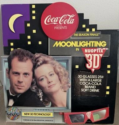 VERY RARE Moonlighting Never Aired 3D Episode - Promo Stand Bruce Willis - Image 1 of 4