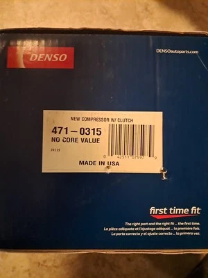 Compresor Denso 471-0315 con embrague CADILLAC, CHEVROLET, GMC * VER DESCRIPCIÓN  Foto 1 de 3