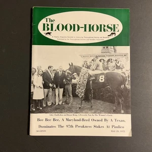 BEE BEE BEE BLOOD HORSE MAGAZINE MAY 1972 PREAKNESS STAKES Horse Racing COUGAR - Picture 1 of 7