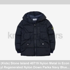 (Kids) Stone Island 40719 Nylon Metal in Econyl Regenerated Nylon Down Parka Nav - Picture 1 of 1