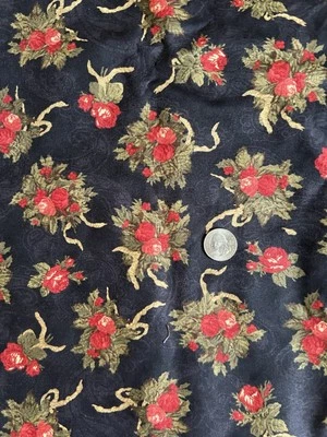 Cotton Quilt Fabric by MODA Hollywood & Vines by 3 Sisters 3 2/3 Yd Roses - Image 1 of 3