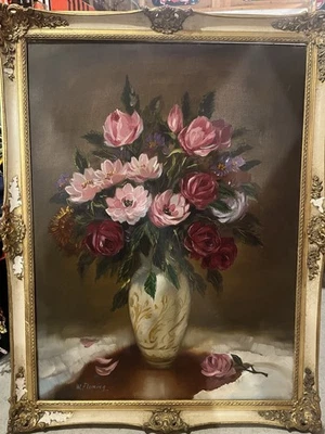 Wall Art Framed Oil Painting Signed, W. Fleming - Image 1 of 4
