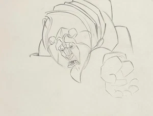 Walt Disney 1991 Produktionszeichnung aus Die Schöne und das Biest - Bild 1 von 2