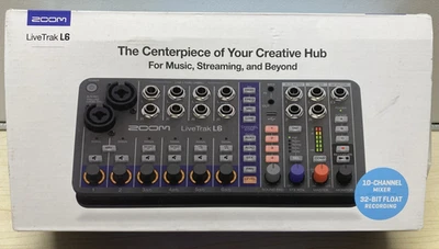 Zoom LiveTrak L6 10-Track Compact Portable Digital Mixer / Recorder 32 bit READ - Image 1 of 4
